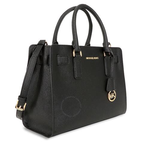 michael kors selma large saffiano leather satchel black|Michael Kors saffiano wallet black.